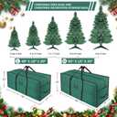 EMOMAS 9ft Heavy Duty Christmas Tree Storage Bag - Waterproof 600D Oxford Fabric, Reinforced Handles, Dual Zippers & Wide Opening. Christmas Tree Box. Solve Post - Holiday Storage Hasslesgreen