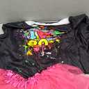 80s Outfit Women Costume Accessories Set T Shirt Shorts Tutu Skirt Neno Party Leg Warmers Headband, 5XL