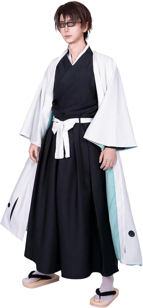 OSIAS Men Anime Aizen Sousuke Cosplay Costume Medium