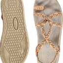 Women's Walking Sandals Comfortable,Waterproof Arch Support Hiking Sandals Women for Beach,Travel,Water or Poolside, Size 9.5-10 Medium
