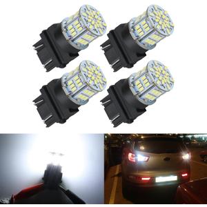 iFunyLED 4PCS 3157 LED Bulb Back Up Reverse Light 12V24V Super Bright 3156 3056 3057 3047 4157 LED Replacement Light Kit Set for Car Back Up Reverse Tail Brake Turn Signal Lights  Xenon White