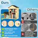 Little Library Box Outdoor, Double Little Library Design with Adjustable Shelf and Large & Small Compartments, Solid Wood with Waterproof Coating & Metal Trim, Sharing Books, Literature & Newspapers