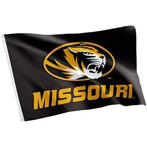 Desert Cactus University of Missouri UM Flag - 3 x 5 Feet Tigers Banner, Indoor/Outdoor Durable Fabric, 100% Polyester Design (Style 3)