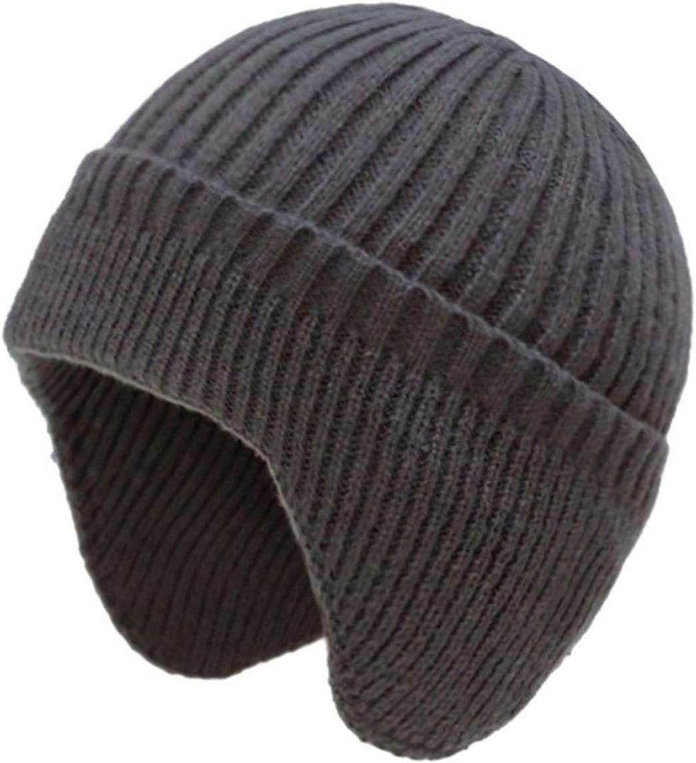 JHDESSLY Men Women Winter Beanie Hat Knit Earflap Stocking Caps Warm Fleece Lined for Outdoor