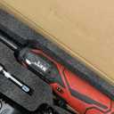 KITLUCK Cordless Electric Ratchet Wrench Set, 3/8" 12V Extended Power Ratchet Tool Kit, 41 Ft-Lbs Cordless Ratchet with 8 Sockets, 1/4" adapter, LED Light, 2-Pack 2000mAh Battery And Charger