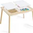 Frogprin Sensory Table for Toddlers 1-3, Kids Table with 3 Storage Bins Writable Lids, Sensory Activity Table, Play Sand Table for Indoor Outdoor