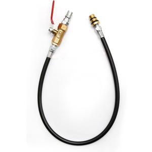 18.9" Engine Air Valve Holder Pressure Pipe with Ball Valve, Removal M14 M12 Thread to 1/4 NPT Cylinder Leakage Test Assistant Set for Automobile Truck Ship ATV UTC Engine