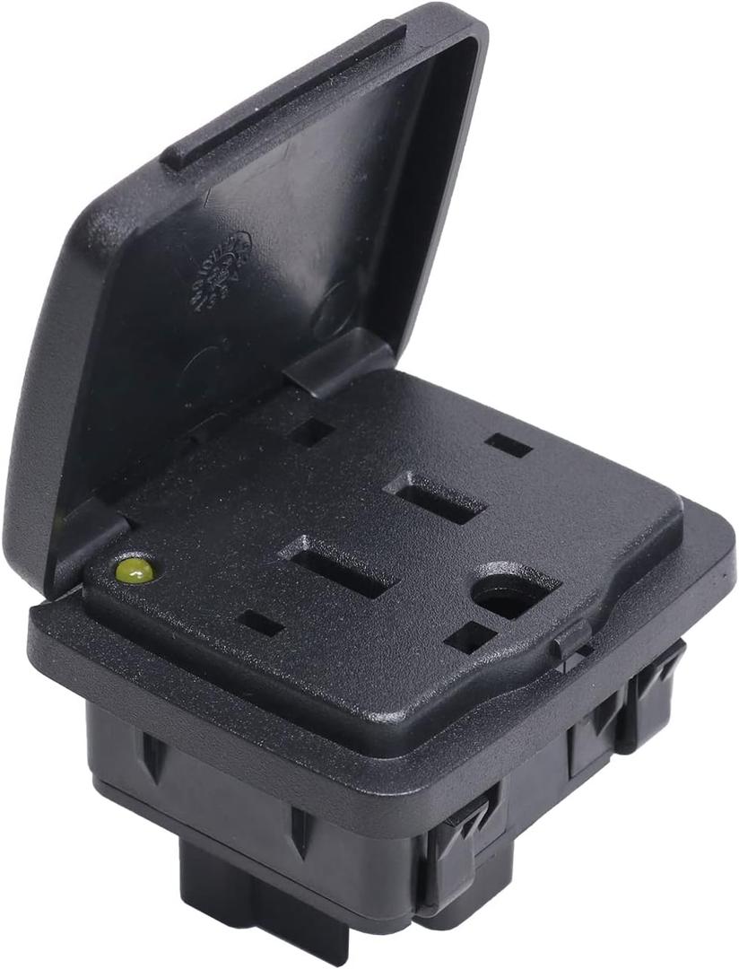 DICMIC Center Console Power Outlet Socket Plug Compatible with 2011-2015 Ford Explorer 2010-2014 Ford F-150 2011-2016 Ford F-250 F-350 F-450 Super Duty Replace# BC3Z-19N236-A