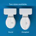Brondell Bidet Toilet Seat, Non-Electric Swash Ecoseat, Fits Elongated Toilets, White - Dual Temperature, Dual Nozzle System - Bidet with Easy Installation