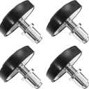 4PCS 35mm Shaft Diameter Car Lift Rubber Tray Heightening Feet Plus High Leg Pads, Screw Up Car Lift Pads Heightening Feet Tray