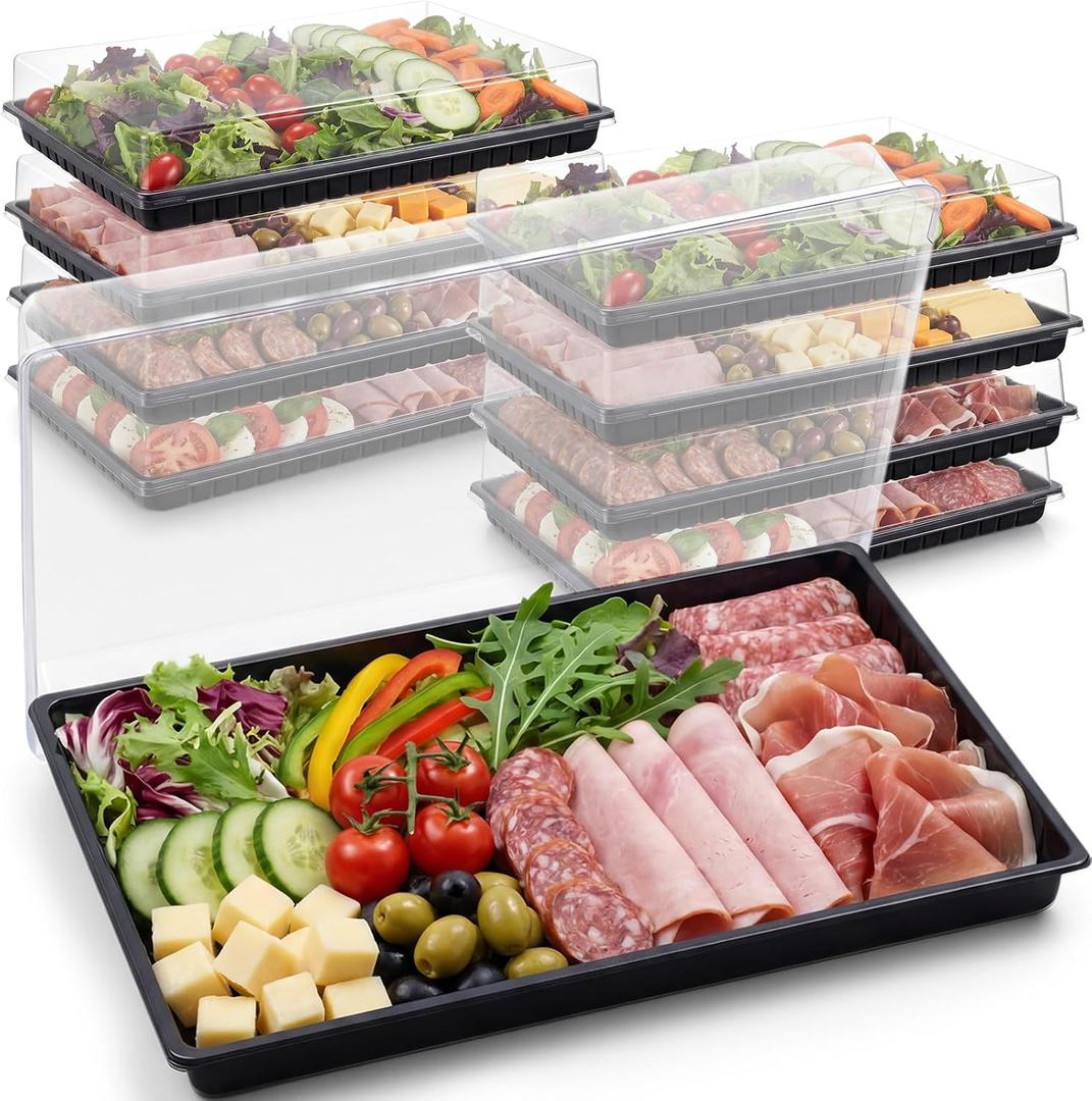 Shellwei 10 Pack Extra Large Charcuterie Board with Lids