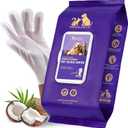 Pet Glove Wipes, Cleaning Wipes for Full-Body Grooming (20 Count)
