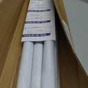 MEXAU Shower Curtain Rod 45-77 Inch White Shower Rod 7/8" Tension Curtain Rod Adjustable Curtain Rods No Drilling Shower Tension Rod Shower Curtain Tension Rod for Bathroom Windows Doorways
