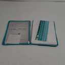 Batianda Heavy Duty Case for MacBook Air 13 inch 2020 A2179 A1932 A2337 M1 Chip with Touch ID, Hard Shell Cover with Foldable Kickstand Shockproof Function and Keyboard Cover, Cyan