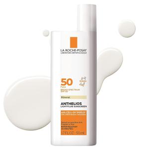 La Roche-Posay Anthelios Sunscreen SPF 50, Ultra-Light Fluid Broad Spectrum SPF 50, Face Sunscreen with Titanium Dioxide Mineral, Lightweight & Fast-Absorbing, Oil-Free, Matte Finish (Non-Tinted), Best By: 02/2028