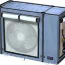 NGB Mini Split Cover for Air Conditioner Outdoor Units with 600D Waterproof Material, UV, Dust, Wind and Snow Resistant, Maximum Size 32.3Lx13.7Wx24H in, Can be Used While Running, Grey. (Gray)