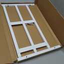 Fixed Window Safety Guard 14x 38 Adjustable Width Prevents Accidental Falls, Non-Egress, Tamper Resistant Screws Included, White, Single Pack