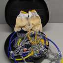 DEDC Tire Chains Snow Chains for SUV Car Sedan Light Truck 1 Min Quick Fit Easy Chainsaw Reusable Universal Emergency Traction Chain Tire Width 235 245 255 265 275 285 - Set of 2 MS1619