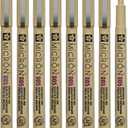 Sakura Pigma Micron 005 8 Color Set Water Based Pigment for Illustration - Holiday Gifts for Artists, Crafters & DIY Gifts Projects