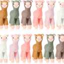 Aoriher 12 Pcs Mini Llama Stuffed Animals 7.87 Inch Alpaca Plush Dolls Cute Keychains Llama Party Favors for Boys and Girls Birthday Christmas Baby Shower Party Supplies Decorations Gift Bag Fillers