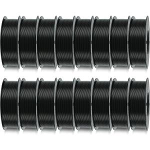 Kingroon 16KG Black PLA Filament 1.75mm 3D Printer Filament Pla Filament Dimensional Accuracy +/- 0.02mm, Fit Most FDM Printer, 1KG X 16 Spools