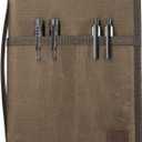 Krozur A5 YKK Zipper Notebook Journal Planner Sketchbook Cover for 5.5 x 8.25 Moleskine Cahier 5 x 8 legal note pads A5 LEUCHTTURM, Pen Loop, Water Resistant Cover, Classy Waxed Canvas, Olive