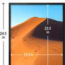 LaVie Home 20x24 Picture Frame for Wall Display, 20x24 Black Picture Frame with HD Plexiglas, 20 x 24 Poster Frame 1 Pack, Display Frame for Vertical or Horizontal, Classic Collection