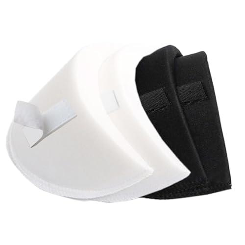 SZMUHLNY 2 Pairs Shoulder Pads Thickness 2.0cm 2.5cm Large Shoulder Pads for Womens Clothing No-Sewing Detachable Reusable Breathable Sponge Pad Shoulder Pads for Men Blazer Clothes Accessories