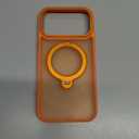 360 Spin Magnetic Stand for iPhone 17 Pro Max Case, Fit for MagSafe, Mil-STD Protective Case for iPhone 17 Pro Max Phone Case with Kickstand Rotatable 6.9 inch, Orange