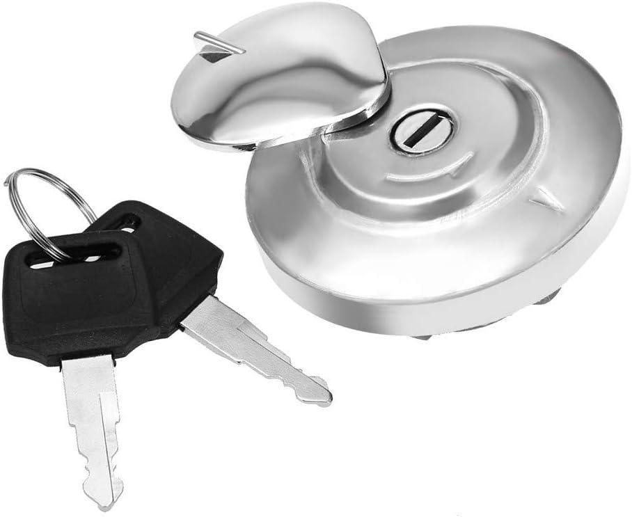 Fuel Gas Tank Door Cover Cap Fuel Door Cover+Key Fit for Honda Shadow Rebel MAGNA VTX VT600 750 1100 1300