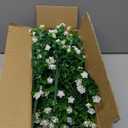 Outdoor Artificial Flowers UV Resistant, 20 Bundles Fake Realistic Floral Greenery Plants for Outside Porch, Window Boxes, Garden, Yard, Inside Home Table Decor, White