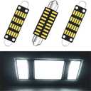 Silverado Interior Lights Kit for 1988-1998 Chevy Silverado GMC Sierra C1500 K1500 Pickup Truck LED Interior Lights Replacement Package, 6000K Cool White, 2 Map & 1 Dome Lights