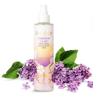 Pacifica French Lilac Hair & Body Mist Clean Vegan Floral Hair Perfume Spray for Women, Fresh-Cut Lilac, Magnolia & Heliotrope Notes, Alcohol-Free Head-to-Toe Fragrance, Cruelty-Free, 6 Fl Oz