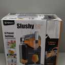 Slushie Machine,Slushy Machine for Home,6 Pre-Set Programs, Auto Clean Function,No Ice Needed, Commercial Frozen Drink Machine for Milkshake,Frappe,Margarita,Cold Drink,Slush and More (Light Black)