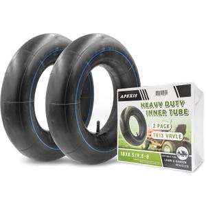 2-Pack Premium Replacement Tire Inner Tubes (16x6.50/7.50-8) Fits 8" Rims, Compatible with Lawn Mowers, Garden Tractors, Wheelbarrows, and Utility Equipment