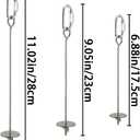 4 PCS Bird Cage Food Holders Stainless Steel Stick Feeder Parrot Fruit Vegetable Skewer Hanging Small Animal Hanging Foraging Accessories for Bird Parakeet Cockatoo Cockatiel