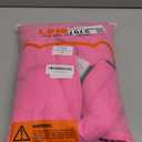 Lelepet Reversible Dog Coat Waterproof Dog Jacket Windproof Puffer Vest for Winter Warm Lightweight Coats for Large Dogs Adjustbale Hook & Loop Pet Apparel with Leash Hole, Golden Retriever, 3XL (Rose Red)