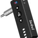 Isobel Bluetooth 5.4 Transmitter Receiver, 3 in 1 Portable Wireless Bluetooth Audio Adapter to Any 3.5mm AUX Jack for TV, PC, Car, Airplanes, Boats, Home Stereo, Gym with Micphone, TF Card Fast Playback MP3