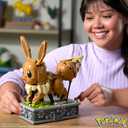 MEGA Pokmon Action Figure Building Set, Motion Eevee with 1366 Pieces, Turn Crank for Running Movement, Build & Display Toy for Collectors