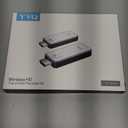 2025 Upgraded Wireless HDMI Transmitter and Receiver, 4K Decode 1080P Output,2.4G/5G Plug&Play Portable HDMI Wireless for Streaming Video and Audio to Monitor from Laptop/TV Box (Bright Silver)