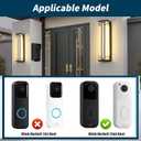 No Drilling Doorbell Mount Only for All-new Blink Video Doorbell(2nd Gen), Adjustable (0 to 45 Degrees) Corner Mount, Doorbell Mounting Bracket Cover Holder for Rental Apartment Condo Black