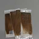 Clip in Short Hair Extensions Real Human Hair,Prokyvity Invisible Human Hair Clip in Extensions Short,(6inch&8inch)4 pieces Mini Extensions for volume or highligh,Light Brown