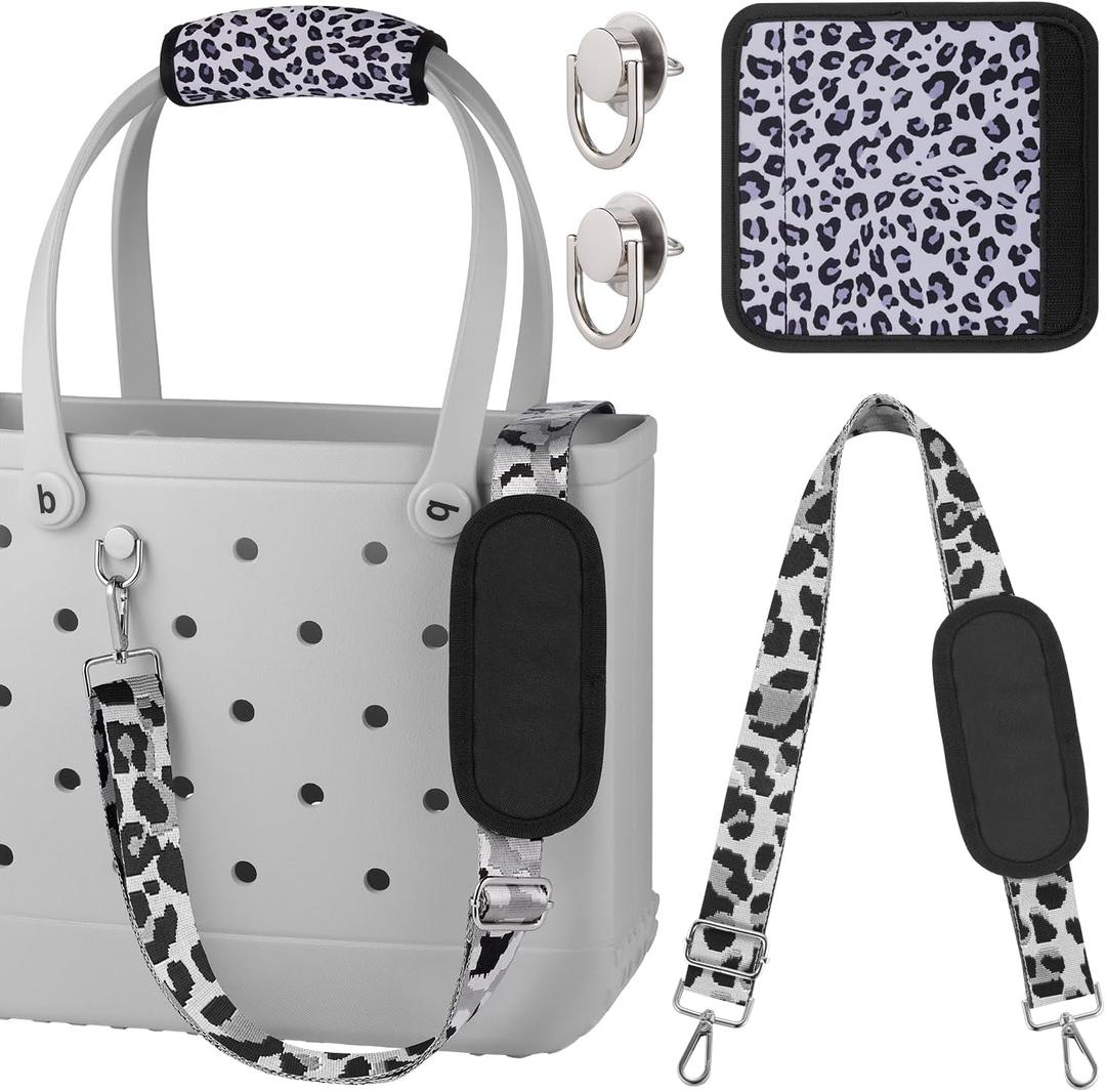 OUTXE Strap Wrap for Bogg Bag, Adjustable Crossbody Shoulder Long Straps for XL Medium Bog Beach Rubber Tote Bag Accessories