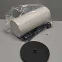 GOEBLESON Dimmable Floor Lamp for Living Room, Corner Floor Lamp with Remote, 66'' Standing Tall Lamp, Linen Lampshade, 10W 800LM LED Bulb for Bedroom Study, FCC Listed, Black and Beige E06LD05