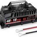 58.4V 18A Lithium Onboard Battery Charger for 48V (51.2V) 16S LiFePO4 Battery, IP67 Waterproof Charger for Golf Cart Car Truck Boat Home