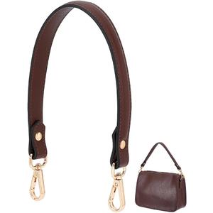 PH PandaHall 18 Inch Genuine Leather Purse Strap, Short Bag Strap Puse Handle Brown Bag Handles Replacement Handbag Strap for Women DIY Handbag Underarm Bags Shoulder Bags Repairing