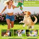 Interactive Snuffle Dog Toys, Squeaky Dog Toys for Puppy,Crinkle Dog Toy with Hiding Snack,Slow Feeder Treat Toy and Feeding Mats for Training,Dog Lick Mat Enhancement (Green)