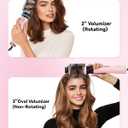 Farery 2-in-1 Blow Dryer Brush Set for Frizz-Free Blowout | 2-inch Rotating Hair Dryer Brush & 3-inch Hot Air Brush with Oval Barrel | 1000W for Fast Drying, Straightening, Volumizing & Smoothing