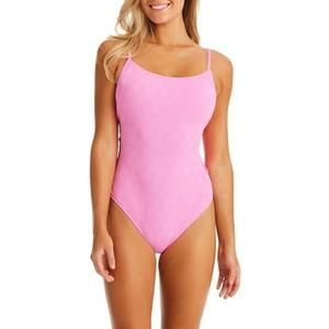 Jessica Simpson Women's Standard One Piece Swimsuit, Color: Lip Gloss, Size: M