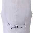 Vest For Men Camo Vest For Wedding Grooms Men's Hunting Sleeveless Camouflage Vest (White, XL)